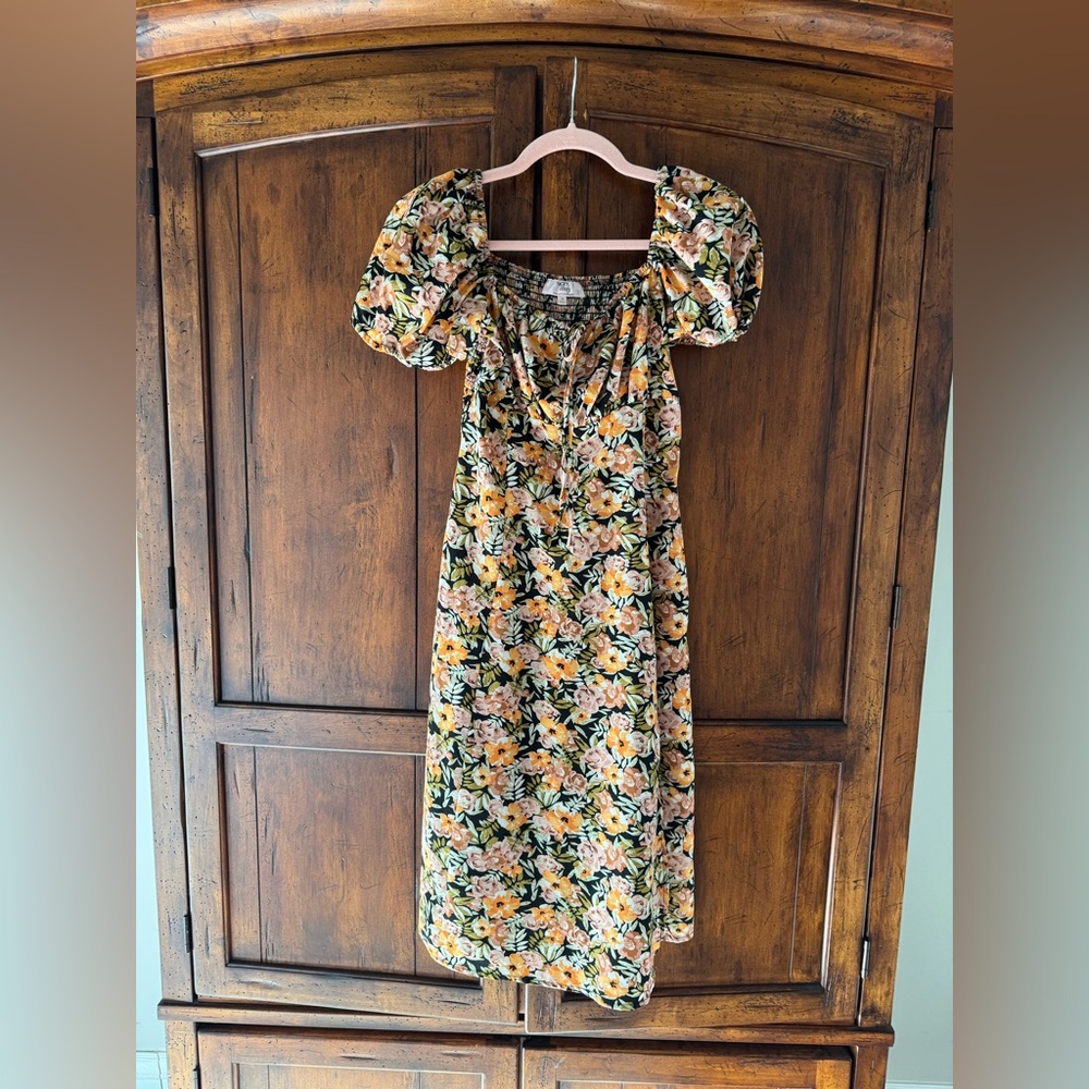 Dizzy Lizzy Floral Babydoll Dress Medium